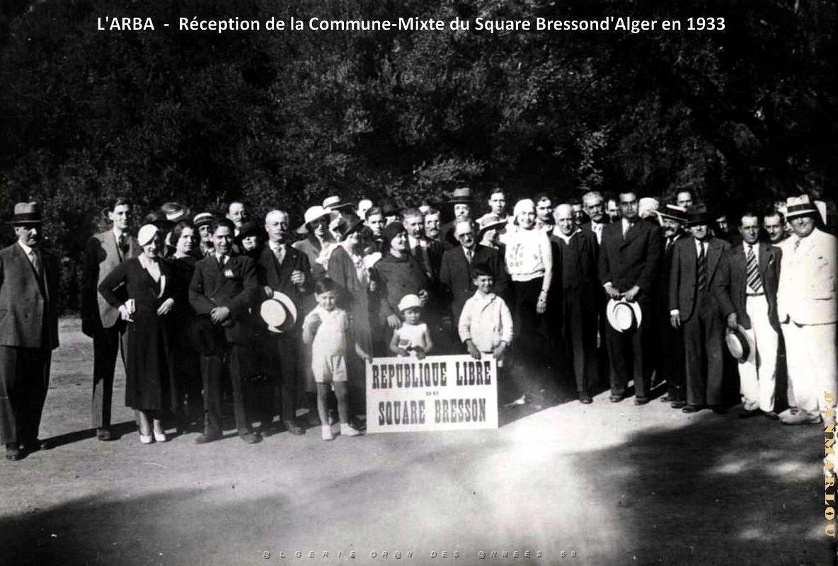 L'Arba- Reception de la Commune libre du Square Bresson d'Alger - 1933.jpg